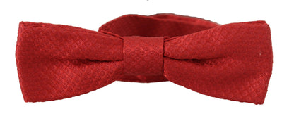 Dolce &amp; Gabbana – Rote Papillon-Krawatte aus 100 % Seide mit verstellbarem Hals