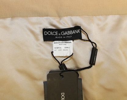 Dolce &amp; Gabbana Beige NERZ-Pelzschal Foulard Halstuch
