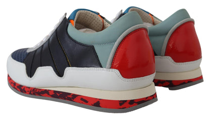 Dolce &amp; Gabbana Mehrfarbige Sport-Sneakers aus Leder