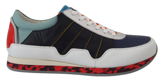 Dolce &amp; Gabbana Mehrfarbige Sport-Sneakers aus Leder