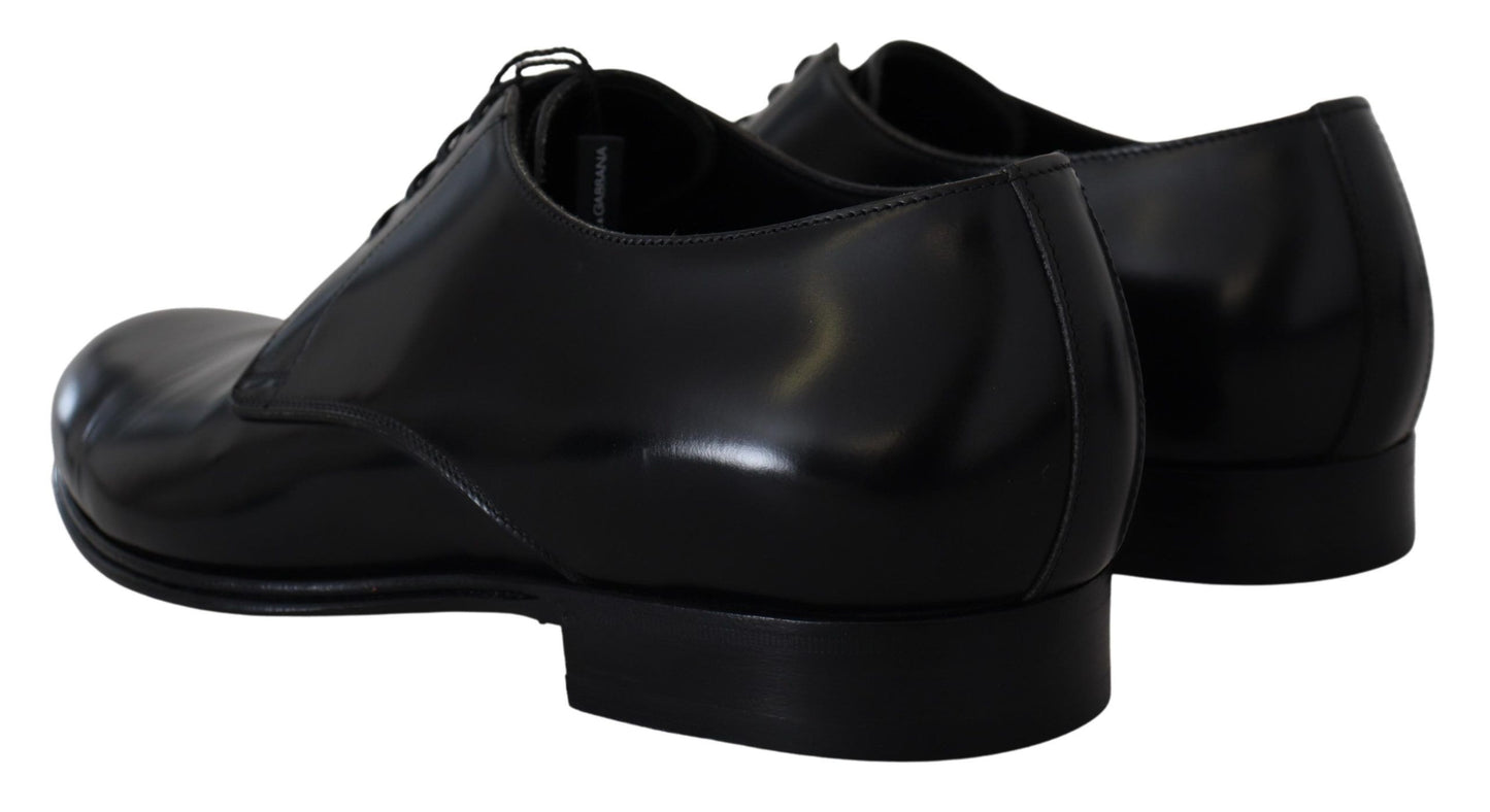 Dolce &amp; Gabbana – Formelle Abendschuhe aus schwarzem Leder