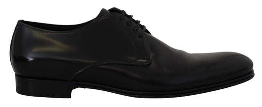 Dolce &amp; Gabbana – Formelle Abendschuhe aus schwarzem Leder