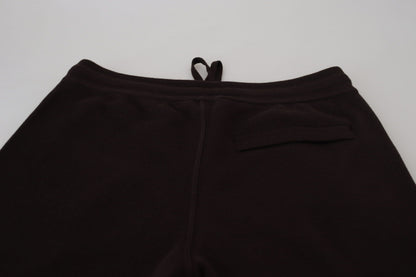 Dolce &amp; Gabbana Braune Kaschmirhose Unterteile Kordelzughose