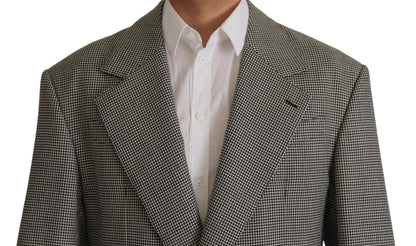 Dolce &amp; Gabbana Grau karierter einreihiger Blazer