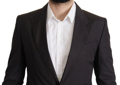 Dolce &amp; Gabbana Schwarzer einreihiger TAORMINA-Blazer