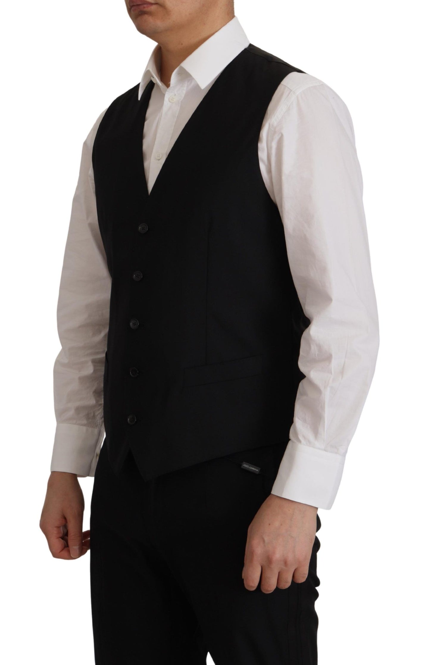Dolce &amp; Gabbana Schwarze Jacke Weste 2 Stück MARTINI Blazer