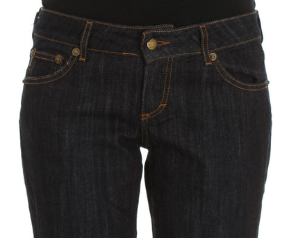 Cavalli – Blaue Straight-Fit-Stretch-Jeans aus Baumwolle