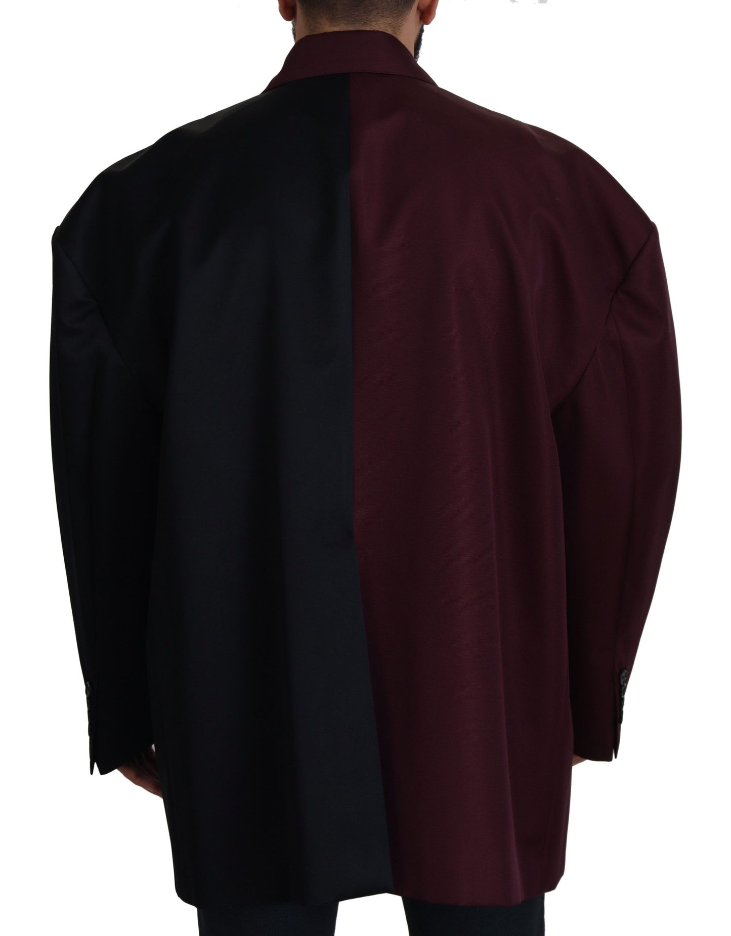 Dolce &amp; Gabbana Bordeaux Polyester Double Breasted Jacket