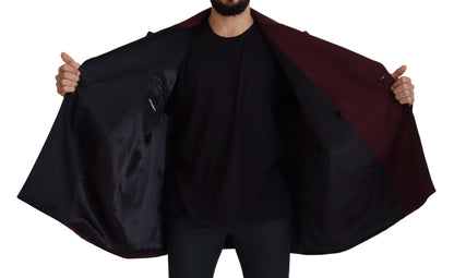 Dolce &amp; Gabbana Bordeaux Polyester Double Breasted Jacket