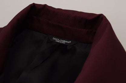 Dolce &amp; Gabbana Bordeaux Polyester Double Breasted Jacket