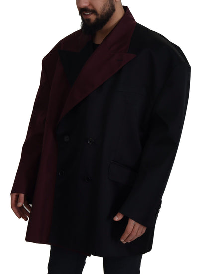 Dolce &amp; Gabbana Bordeaux Polyester Double Breasted Jacket