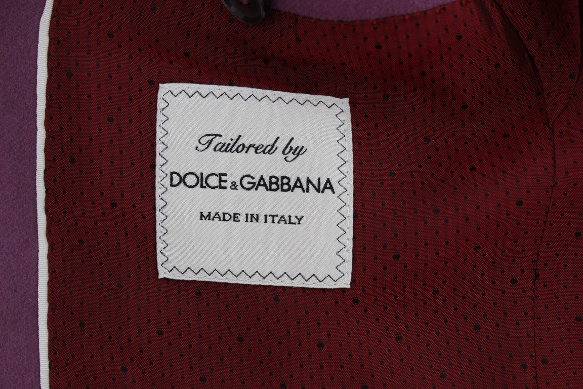 Dolce &amp; Gabbana – Lilafarbene Slim-Fit-Blazerjacke aus Kaschmir
