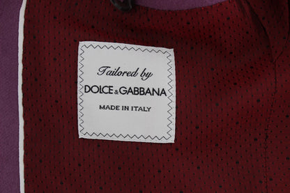 Dolce &amp; Gabbana – Lilafarbene Slim-Fit-Blazerjacke aus Kaschmir