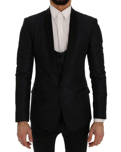 Dolce &amp; Gabbana – Blauer MARTINI – Schmaler, zweiteiliger Blazer