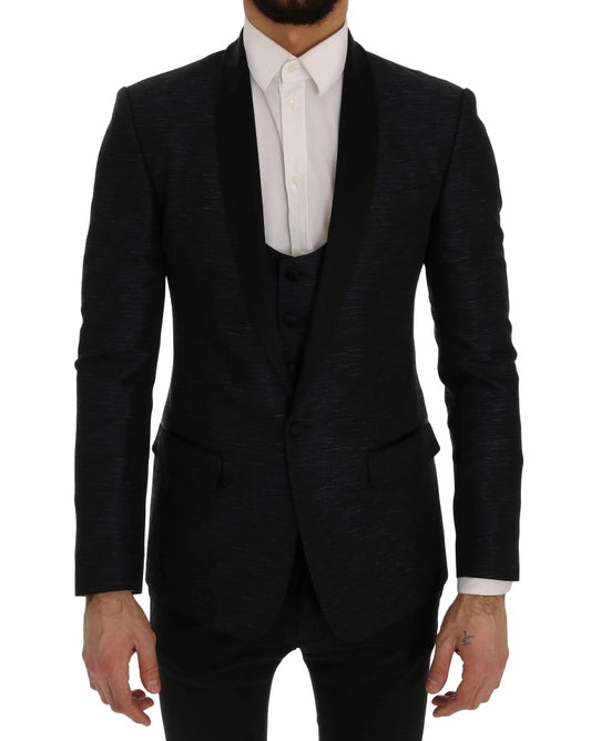 Dolce &amp; Gabbana – Blauer MARTINI – Schmaler, zweiteiliger Blazer
