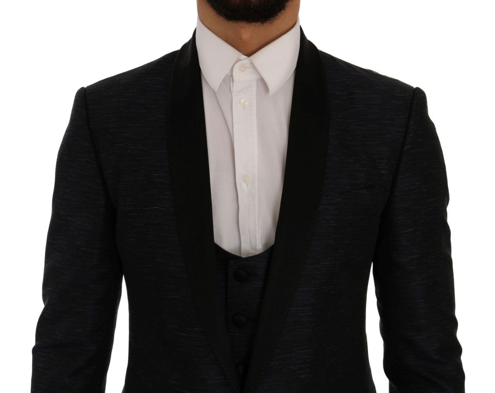 Dolce &amp; Gabbana – Blauer MARTINI – Schmaler, zweiteiliger Blazer