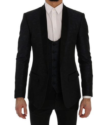 Dolce &amp; Gabbana – Blauer MARTINI – Schmaler, zweiteiliger Blazer