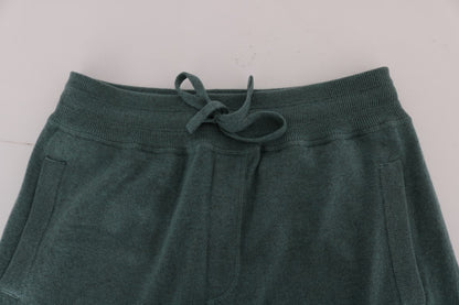 Dolce &amp; Gabbana Grüne Trainingshose aus Kaschmir
