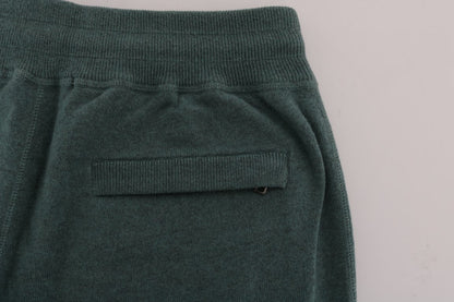 Dolce &amp; Gabbana Grüne Trainingshose aus Kaschmir