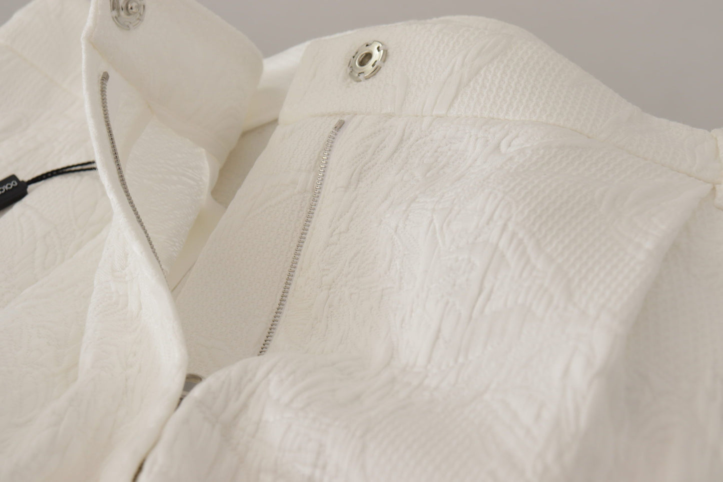 Dolce &amp; Gabbana White High Waist Culotte Cotton Shorts