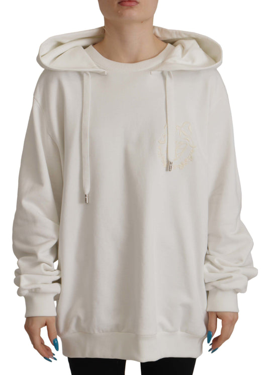 Dolce &amp; Gabbana Weißer Kapuzenpullover mit Stickerei