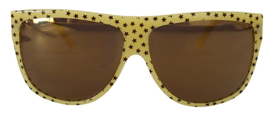 Dolce &amp; Gabbana – DG4125 – Sonnenbrille mit quadratischen Gläsern aus Acetat mit gelben Sternen