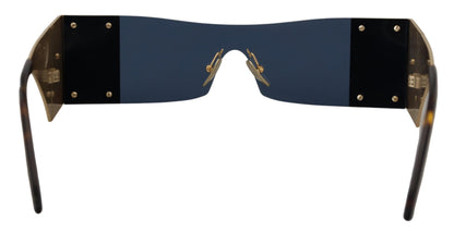 Dolce &amp; Gabbana – Rechteckige Sonnenbrille aus goldenem Metall DG2263