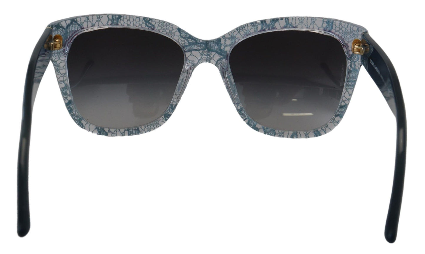 Dolce &amp; Gabbana DG4226 Sonnenbrille aus blauem Acetat mit rechteckiger Spitze