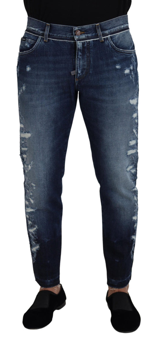 Dolce &amp; Gabbana Jeanshose aus Baumwolle in normaler Waschung in Blau