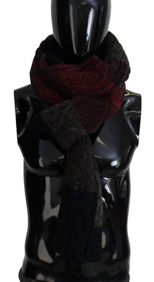 Dolce &amp; Gabbana Mehrfarbiger gestrickter Herren-Halswickelschal
