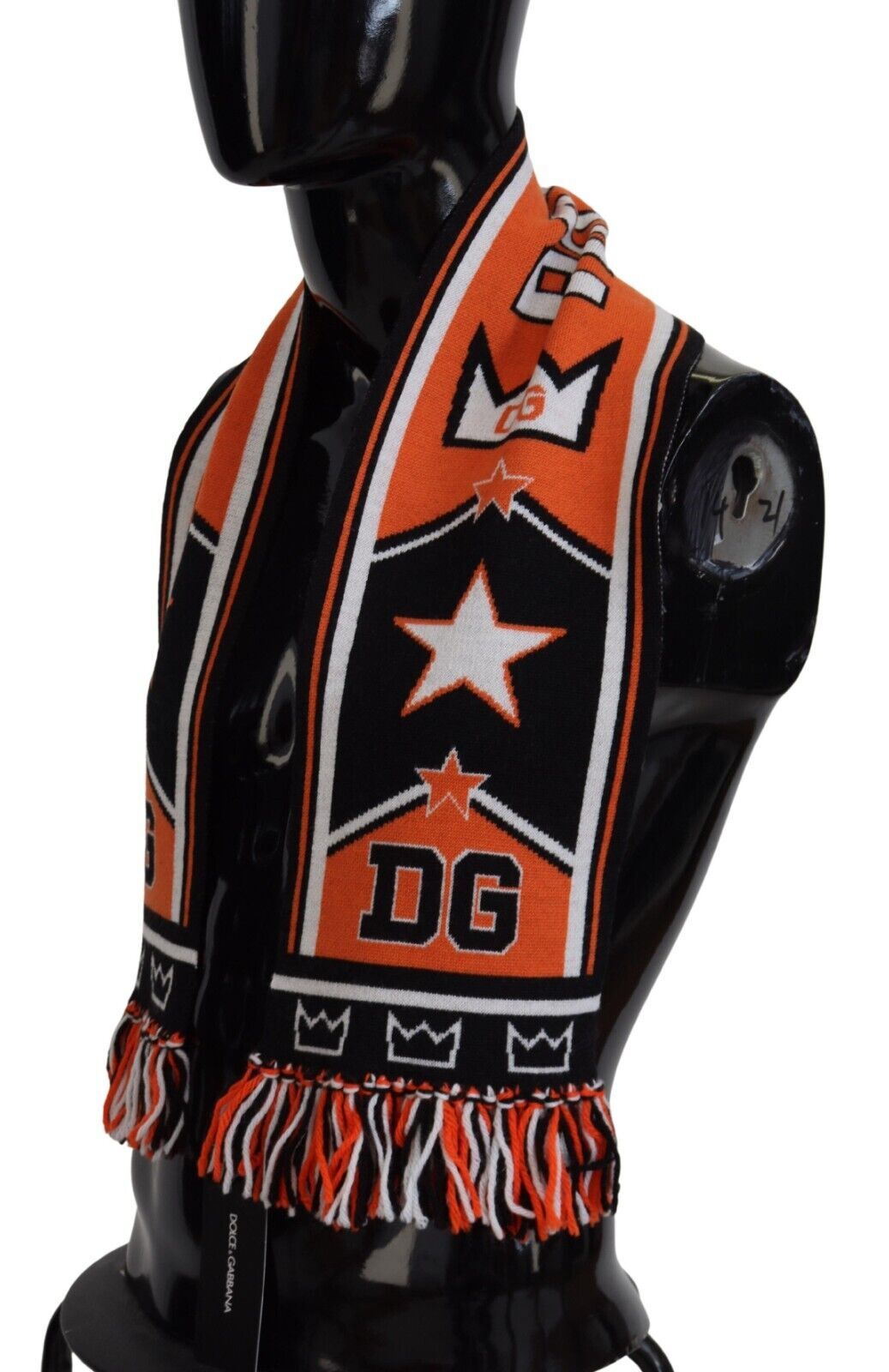 Dolce &amp; Gabbana Mehrfarbiger DG-Logo-Druck für Herren, Halstuch, Schal