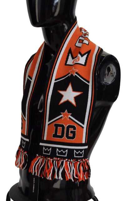 Dolce &amp; Gabbana Mehrfarbiger DG-Logo-Druck für Herren, Halstuch, Schal
