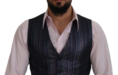 Dolce &amp; Gabbana Mehrfarbige Weste aus Polyester, formelle Weste