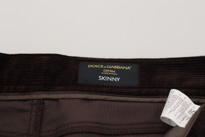 Dolce &amp; Gabbana Braune Cordhose für Herren
