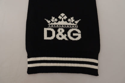 Dolce &amp; Gabbana – Schal aus Kaschmir mit DG-Print in Schwarz und Weiß