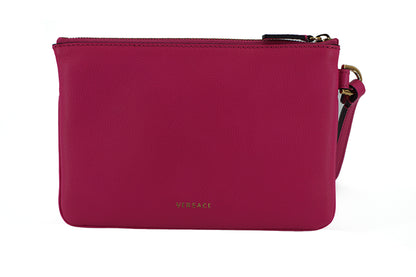 Versace Elegante Clutch aus rosa Leder