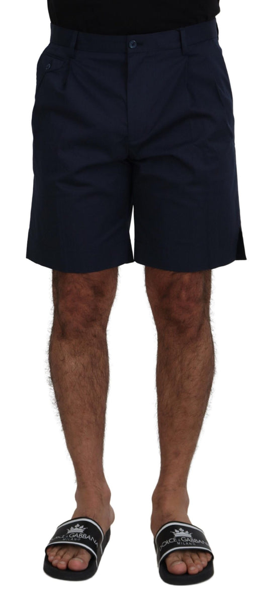 Dolce &amp; Gabbana Blaue Chinos Baumwollstretch-Freizeitshorts