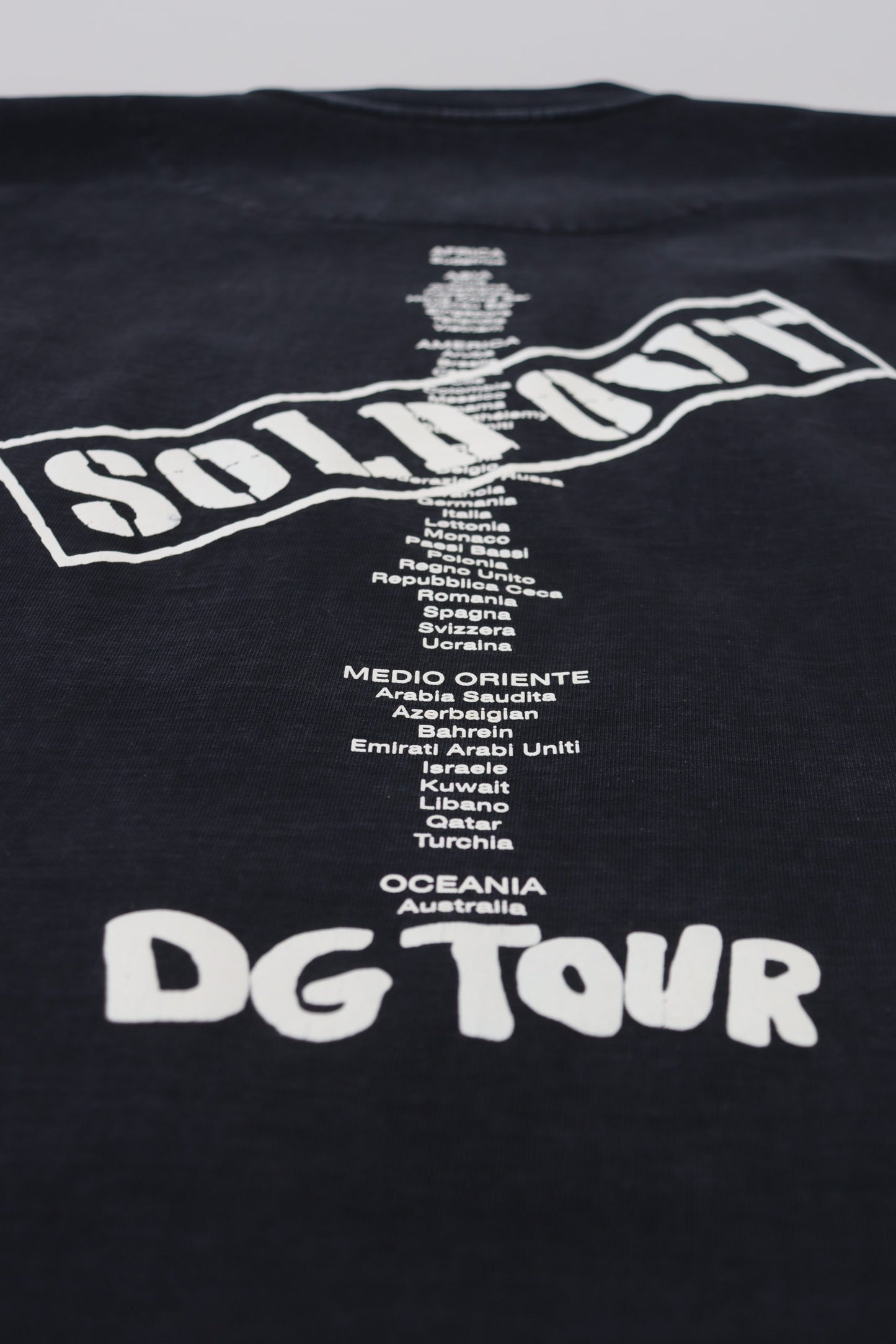 Dolce &amp; Gabbana Schwarzes D&amp;G Fashion Rundhals-Baumwoll-T-Shirt