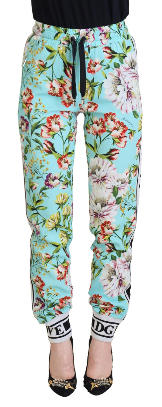 Dolce &amp; Gabbana – Jogginghose mit mehrfarbigem Blumenmuster