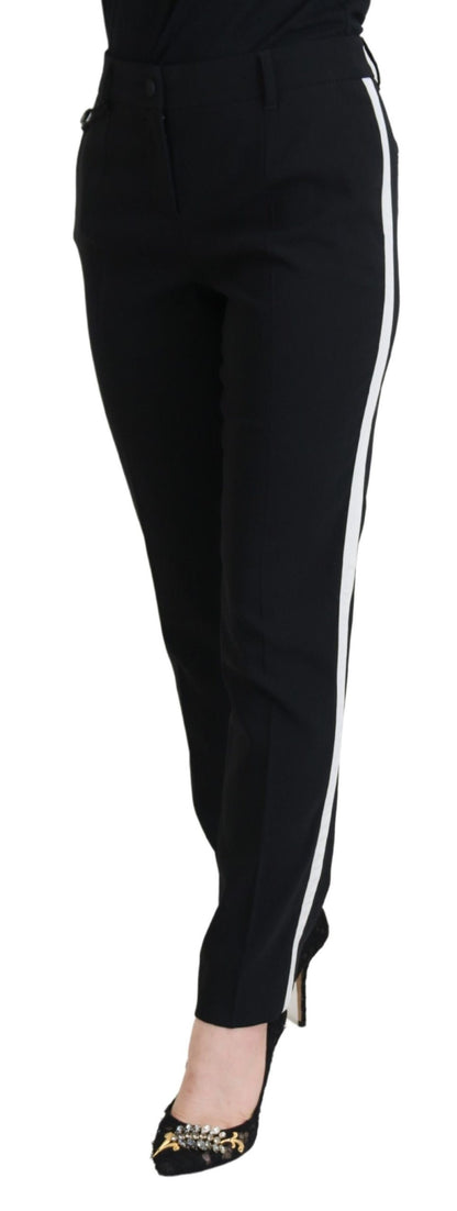 Dolce &amp; Gabbana Schwarze High Waist Damenhose
