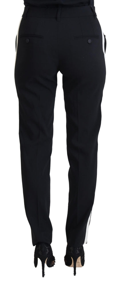 Dolce &amp; Gabbana Schwarze High Waist Damenhose