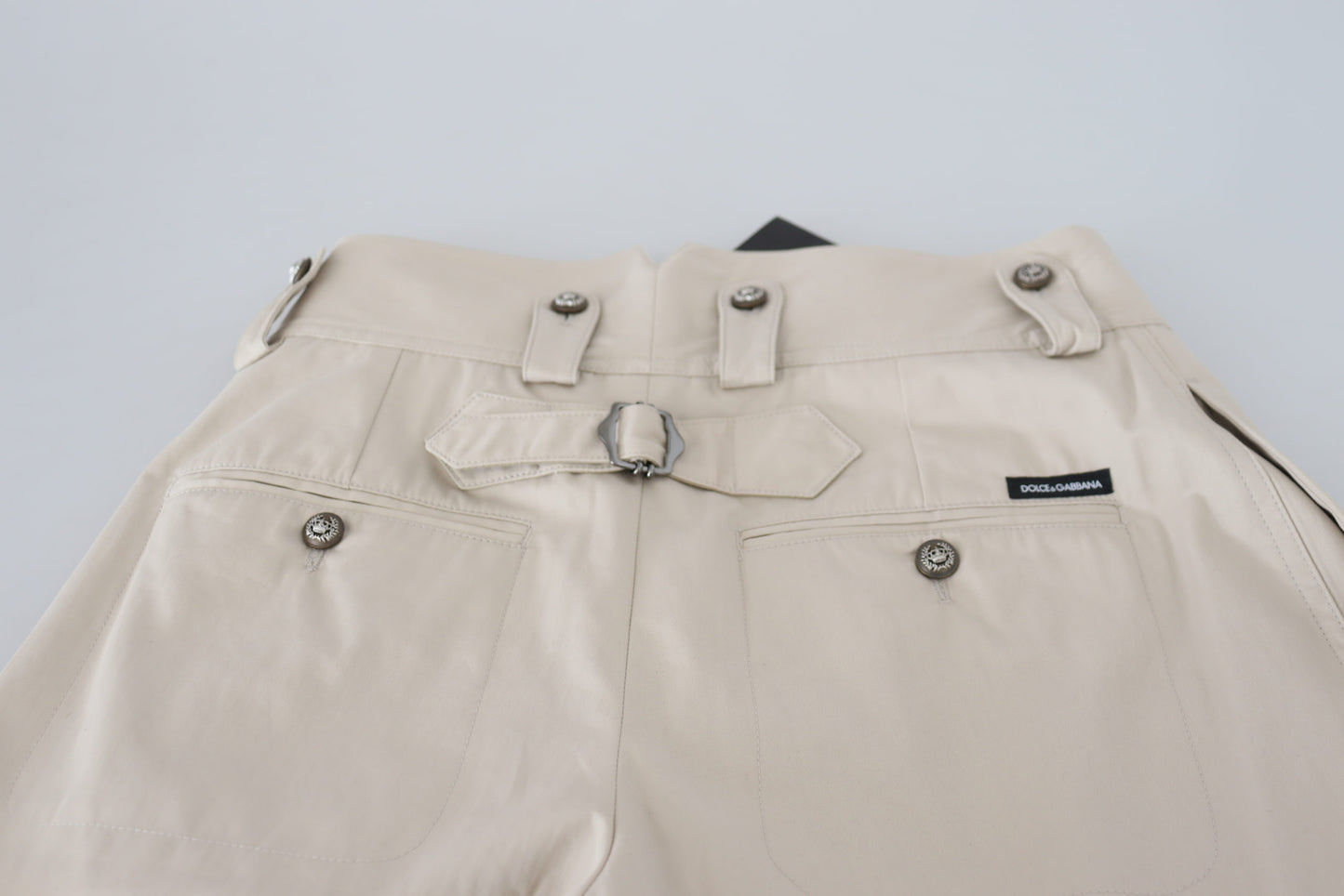 Dolce &amp; Gabbana Beige High Waist Damenhose