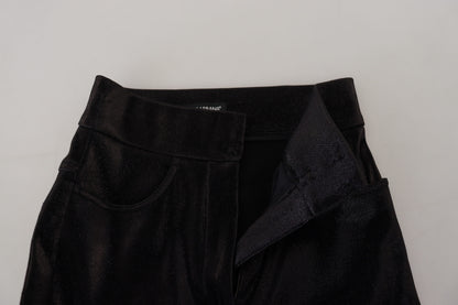 Dolce &amp; Gabbana – Schwarze Skinny-Jeans aus verwaschener Baumwolle