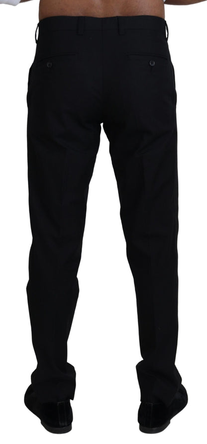 Dolce &amp; Gabbana – Schwarze Chinohose aus formeller Baumwolle