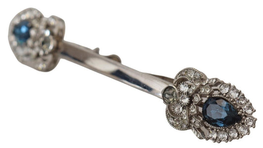 Dolce &amp; Gabbana – Kragenbrosche mit Kristallen aus 925er Sterlingsilber