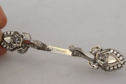 Dolce &amp; Gabbana – Kragenbrosche mit Kristallen aus 925er Sterlingsilber