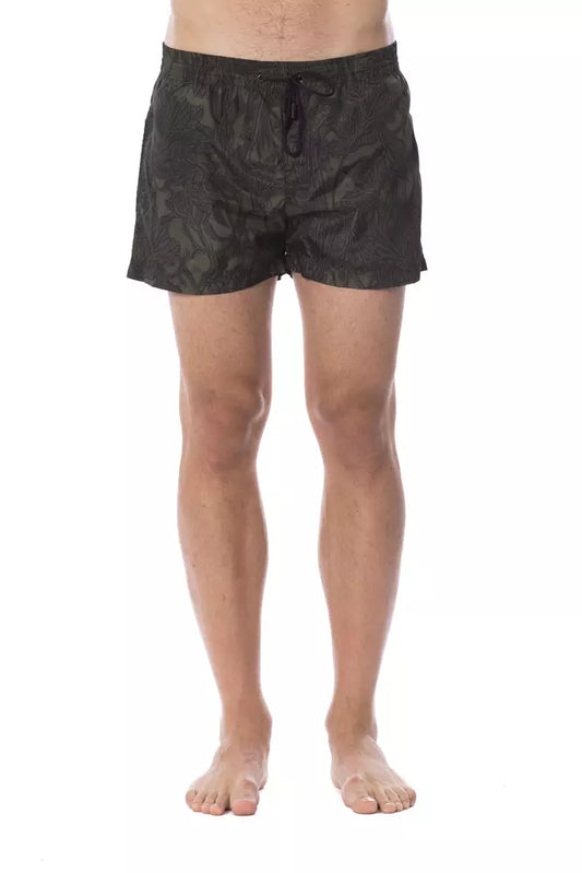 Roberto Cavalli Sport Army Polyester Herren Bademode