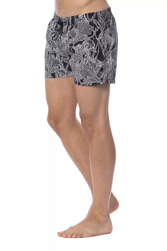 Roberto Cavalli Sport Schwarzer Polyester-Badeanzug für Herren