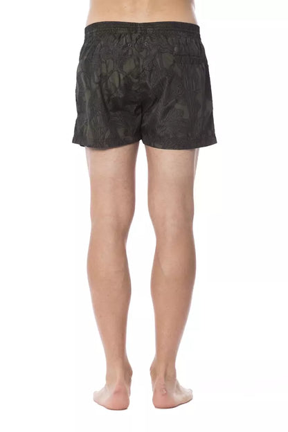 Roberto Cavalli Sport Army Polyester Herren Bademode