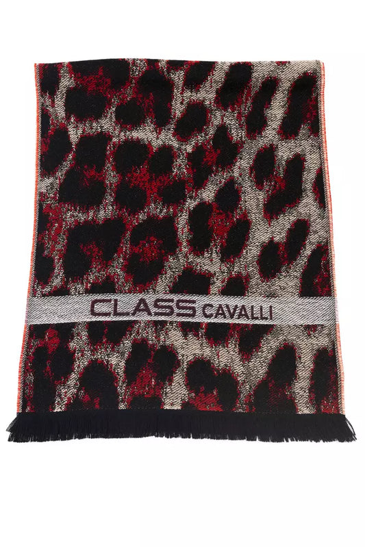Cavalli Class Burgunder Wollschal für Herren